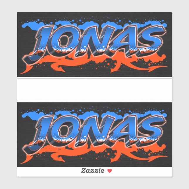Pegatina Jonas Vorname Name Graffiti Aufkleber Sticker (Hoja)