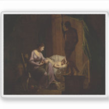 Joseph Wright de Derby: Penélope desenredando su w