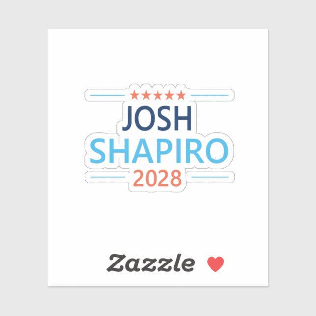 Pegatina Josh Shapiro 2028 (Hoja)