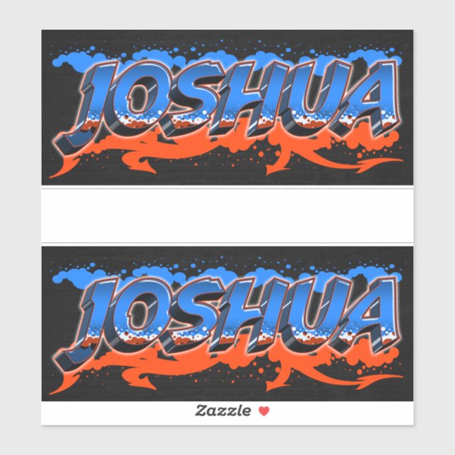 Pegatina Joshua Vorname Name Graffiti Aufkleber Sticker (Hoja)