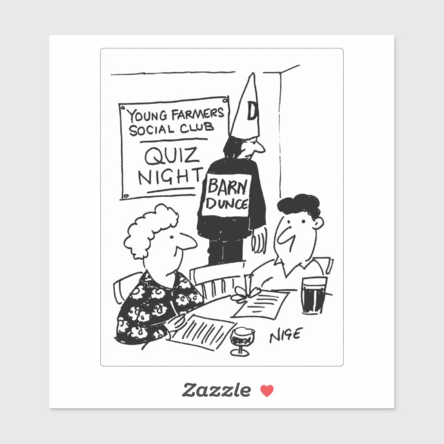 Pegatina Jóvenes agricultores Personalizado de Dunce Noctur (Hoja)