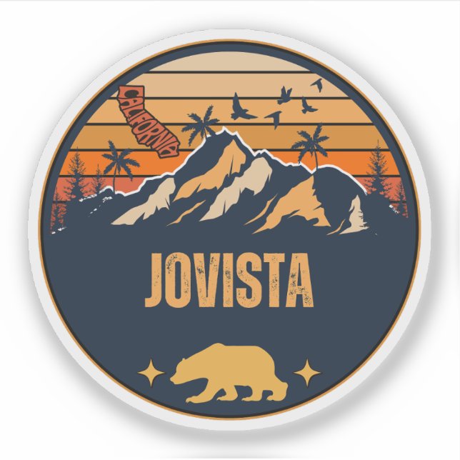 Pegatina Jovista, California (Anverso)