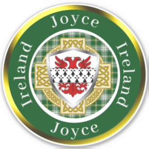 Pegatina Joyce Shield y Celtic Cross Personalizado