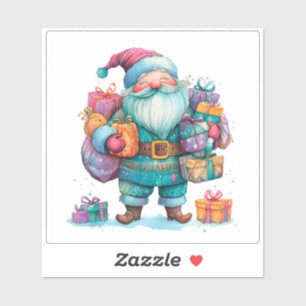 Pegatina Joyous Santa Christmas Sticker