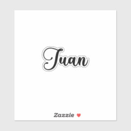 Pegatina Juan Nombre - Caligrafía manuscrita