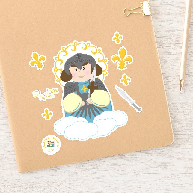 Pegatina Juana de Arco (Cuaderno)