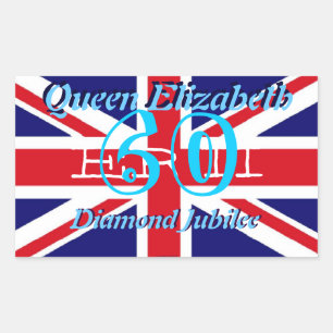 Pegatina Jubilee de la Reina Elizabeth Diamond