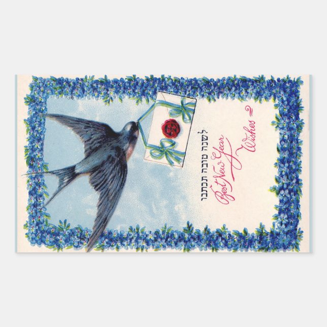 Pegatina judío de Año Nuevo (Anverso)