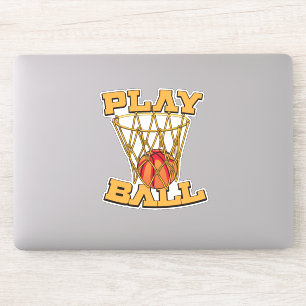 Pegatina Juega al Ball Basketball.