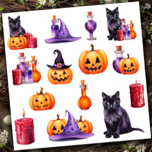 Pegatina Juego 2 Halloween Colorful