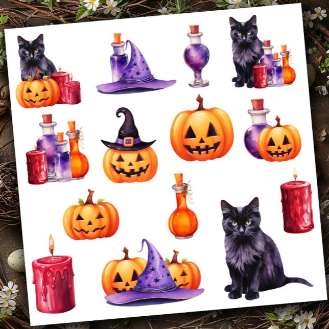 Pegatina Juego 2 Halloween Colorful (Subido por el creador)