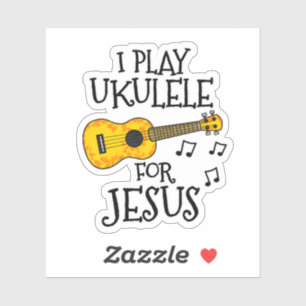 Pegatina Juego A Ukulele Por Jesús, Christian Uke Player