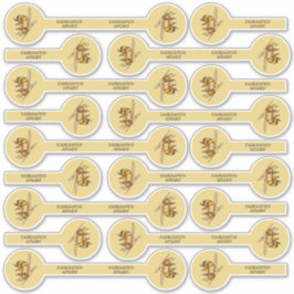 Pegatina Juego de 27 fotos / logotipo de oro de la tapa de 