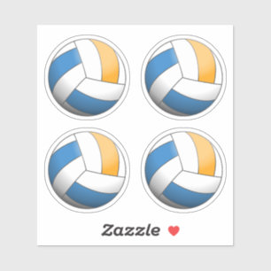 Pegatina Juego de bolas de voleibol de 4