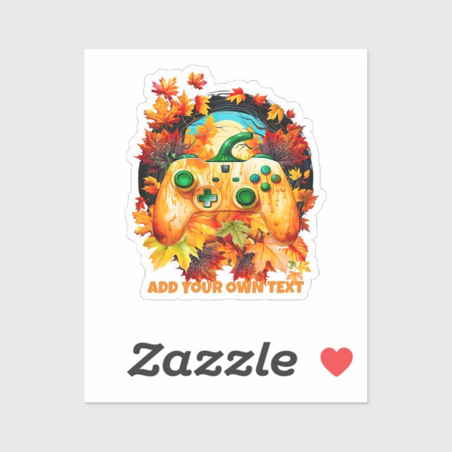 Pegatina Juego de Halloween, controlador de calabazas, radi (Hoja)