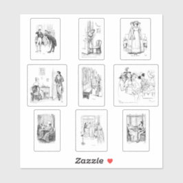 Pegatina Juego de jornadas de orgullo y prejuicio Jane Aust