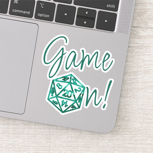 Pegatina Juego de RPG | Emerald Fantasy Tabletop Retro Game (Detalle)
