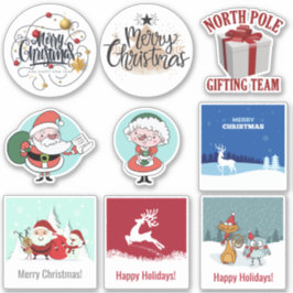Pegatina Juego de stickers de Navidad