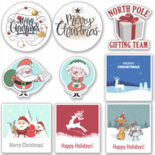Pegatina Juego de stickers de Navidad