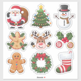Pegatina juego de stickers de Navidad