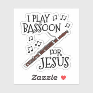 Pegatina Juego El Baszón Para Jesús, Basonista Cristiano