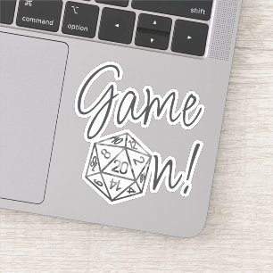 Pegatina Juego RPG activado   Clásica Fantasía Tabletop Gam