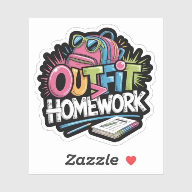 Pegatina Juego sobre graffiti divertido (Hoja)