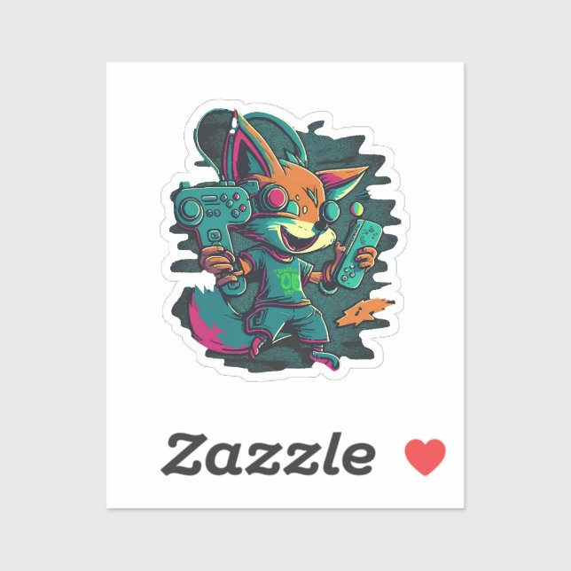 Pegatina Juegos de lobos (Hoja)