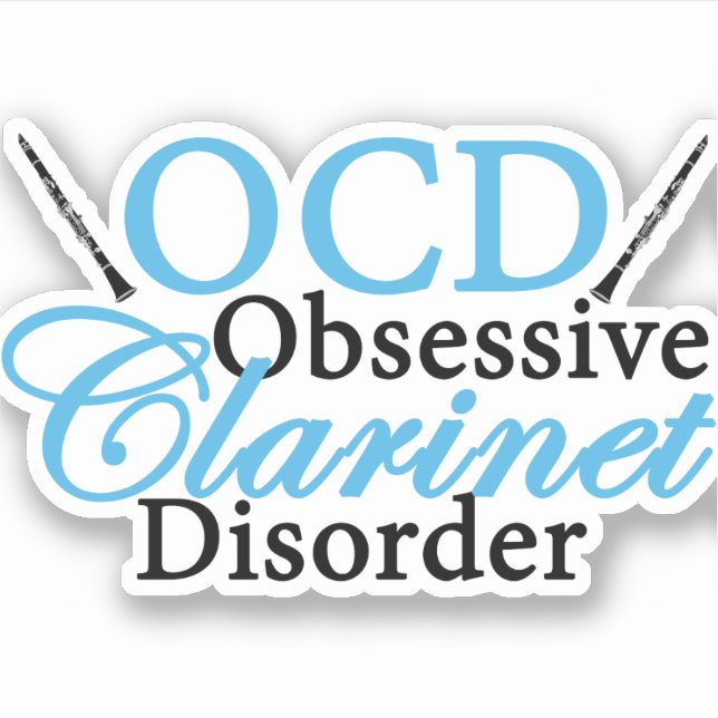 Pegatina Jugador Cute Clarinet (Anverso)