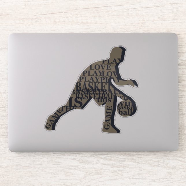 Pegatina Jugador de baloncesto a la deriva (Ordenador)