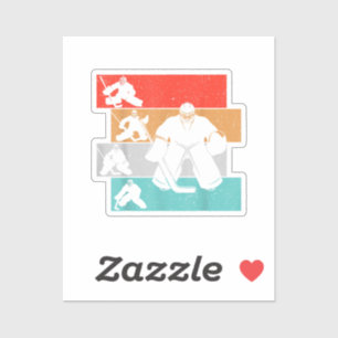 Pegatina Jugador de hockey sobre hielo