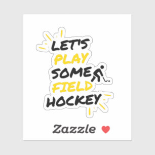Pegatina jugar un poco de hockey sobre hierba