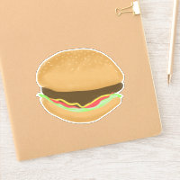 Juicy Hamburger Drawing Art