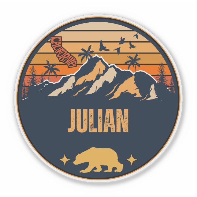 Pegatina Julian, California (Anverso)