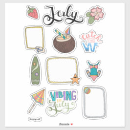 Pegatina July Sticker Sheet – Fun in the Sun