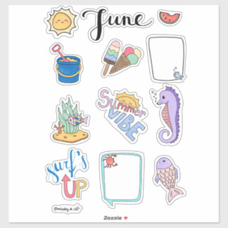 Pegatina June Sticker Sheet – Summer Start