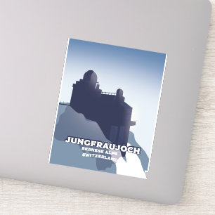 Pegatina Jungfraujoch, Alpes Berneses Jungfraujoch