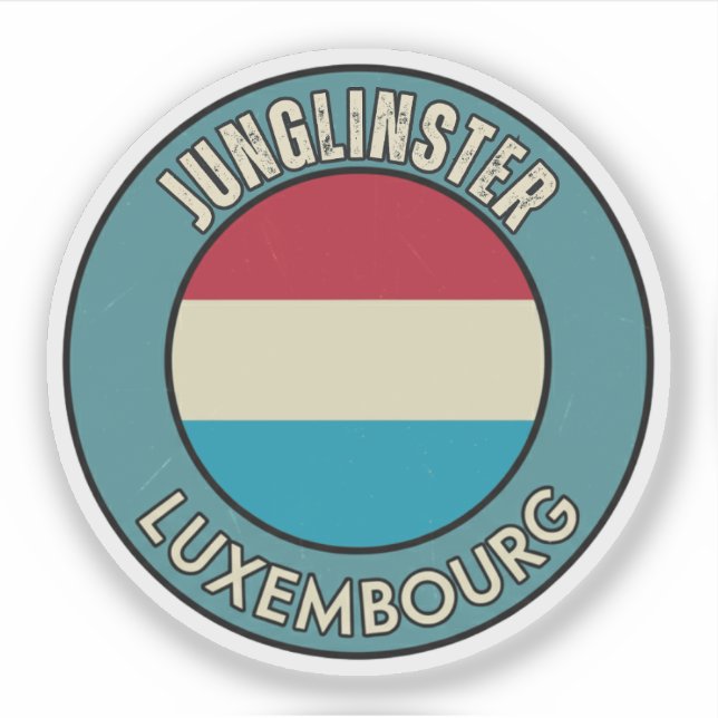 Pegatina Junglinster, Luxemburgo (Anverso)