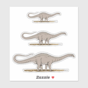 Pegatina Jurásico Dinosaurio Apatosauro