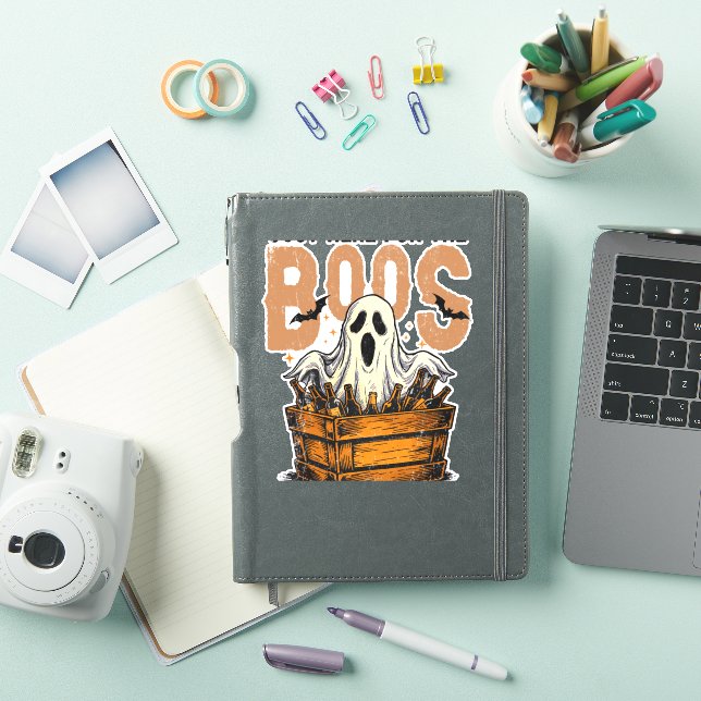 Pegatina Justo aquí para la Halloween de los Boos (Funda para iPad)