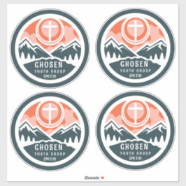 Pegatina Juventud cristiana elegida II