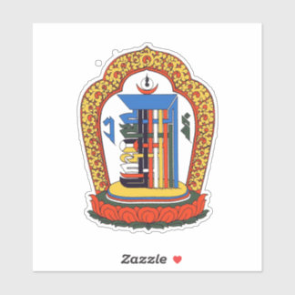 Pegatina Kalachakra Mantra Mandala Budista