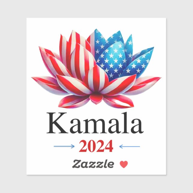 Pegatina Kamala 2024 — Vinilo extraíble (Hoja)
