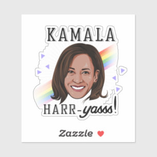 Pegatina Kamala Harr-Yasss