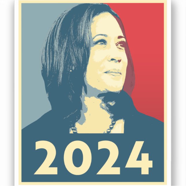 Pegatina Kamala Harris 2024 (Anverso)