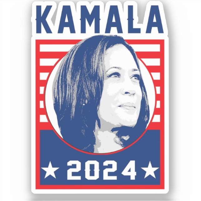 Pegatina Kamala Harris 2024 (Anverso)