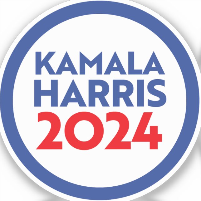 Pegatina Kamala Harris 2024 (Anverso)