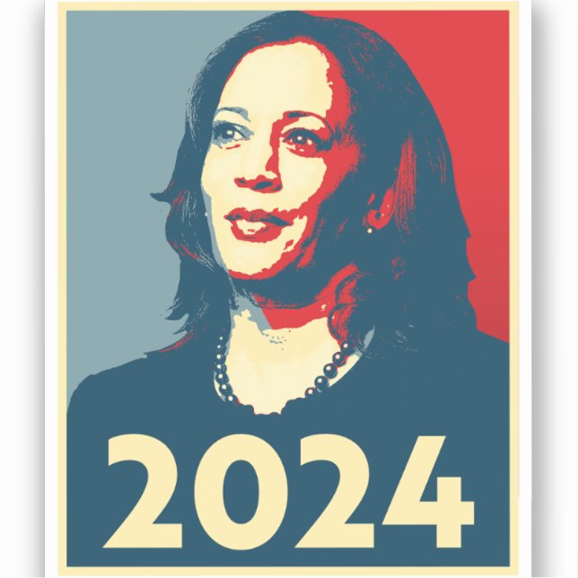 Pegatina Kamala Harris 2024 (Anverso)