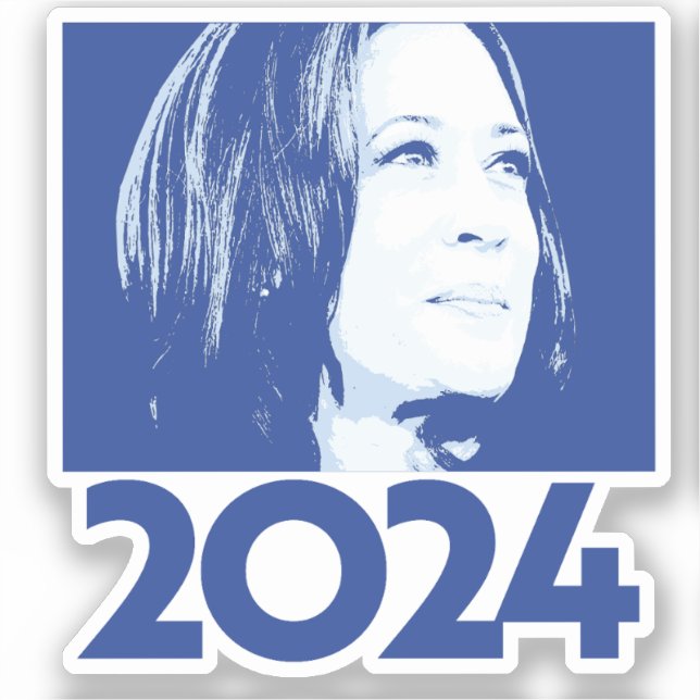 Pegatina Kamala Harris 2024 (Anverso)