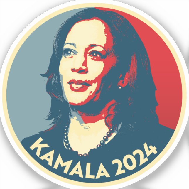 Pegatina Kamala Harris 2024 (Anverso)